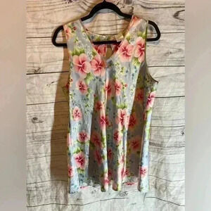 Cabernet sleepwear floral sleeveless slip dress